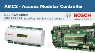 Bosch AMC24WCF modullar controller DLL RCV failed [upl. by Nyrok]