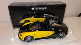 118 Minichamps  Bugatti Veyron Grand Sport 2009 [upl. by Tehc]