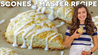 HOW TO MAKE SCONES RECIPE  Easy Lemon Glaze [upl. by Inafetse]