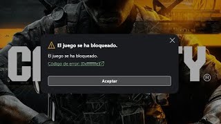 El juego se bloqueo 0xfffffe Call of duty BO6 pc [upl. by Ittocs]