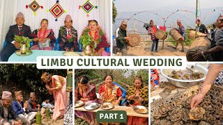 Traditional Limbu Wedding in Dhankuta Nepal 😍 PART 1  Nepali Wedding [upl. by Airbmac]