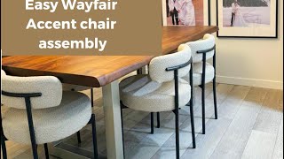 How to couple the Wayfair Modern Accent Chair  Wayfair Dining Chairs [upl. by Notgnihsaw]