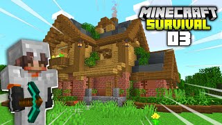 Aku Membuat RUMAH BARU di Minecraft Survival  Minecraft 117 Survival 3 [upl. by Kristian]