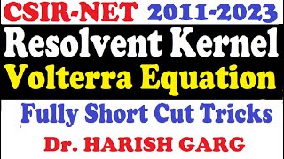 Resolvent Kernel Volterra Equation  Fully Short Tricks [upl. by Jerol183]