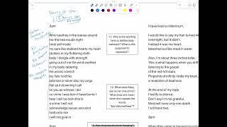 Analyzing Syntax enjambment in “HalfHanged Mary”  3AM Section independent practice [upl. by Naihtniroc]