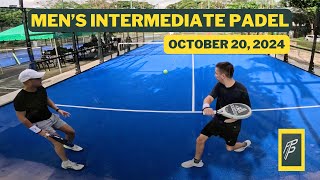 Alabang Country Club Padel Intermediate Carlo Kres vs Nico Ernie Game 1 Oct 20 2024 [upl. by Pul]