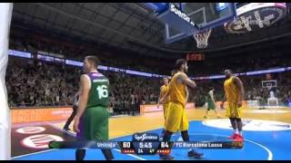 Nemanja Nedovic brutal dunk vs Barcelona [upl. by Langille]