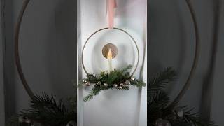 Embroidery Hoop Vintage Christmas Wreath DIY christmas christmasdiy vintage [upl. by Gnek815]