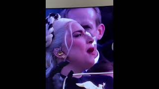 Lady Gaga National anthem Lady Gaga sings national anthem at Joe Biden inauguration shorts [upl. by Yuzik918]