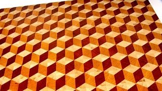 Making a 3D end grain cutting board 2 [upl. by Panaggio]