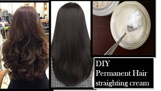 permanent hair straightening at home  using Natural ingredients [upl. by Lalage]