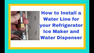 refrigerator water line installation to sink Easy 2021 [upl. by Halsted]