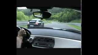 Fastest Nürburgring lap on LPG BMW Z4 25i 192 hp Overtaking two Porsches GT3 450 hp Aston Martin [upl. by Schwartz]