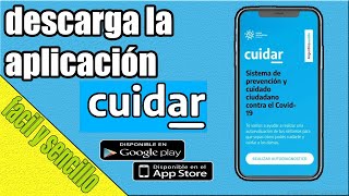 Como descargar la aplicación cuidar  app cuidar para sacar permiso de circulación [upl. by Adnael504]