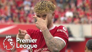 Harvey Elliott goes top bins to add to Liverpools lead v Tottenham  Premier League  NBC Sports [upl. by Riba]