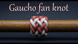 Gaucho fan knot on a 5L4B turks head knot [upl. by Welcher781]