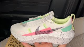 Nike Crater Impact Summit White Green Glow shoes [upl. by Emanuel]