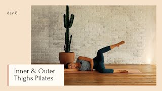 Inner and Outer Thighs Pilates  DAY 8  24 Days of Pilates With Lottie Murphy [upl. by Philipines848]