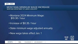 Montanas minimum wage will be over 10 an hour next year [upl. by Muns]