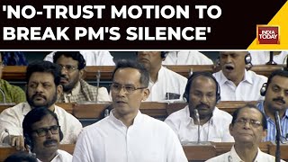 Gaurav Gogoi Initiates Noconfidence Motion In Lok Sabha Questions PM Modi’s Silence On Manipur [upl. by Ahseim861]