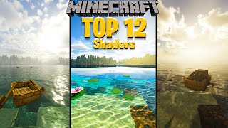 TOP 12 Minecraft Shaders of ALL TIME [upl. by Colville]