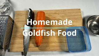 Homemade Goldfish Food  High protein and Veggie Fish Food [upl. by Shira]