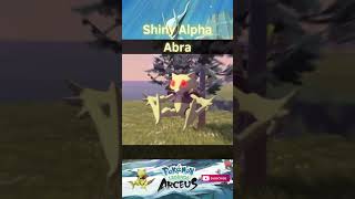 SHINY ALPHA ABRA shorts shinypokemonhunter pokemonlegendsarceus shinypokemon pokemon [upl. by Etteroma]