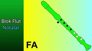 Blok Flüt Notalar [upl. by Ydnew]
