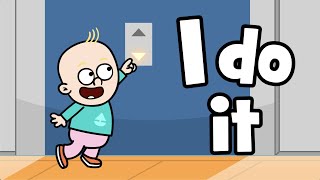 Childrens encouragement song  I do it  motivational baby song  Hooray kids songs amp nursery rhyme [upl. by Elolcin]