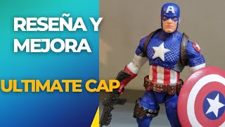 Reseña y mejora Ultimate Capitán América Marvel Legends wave Adder [upl. by Sagerman]