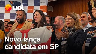 Sem Deltan Novo lança Marina Helena como candidata em São Paulo [upl. by Amersham827]