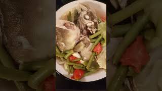 COOKING COD FISH SOUR SOUP or SINIGANG NA ISDABAKALAW shorts [upl. by Aniale643]