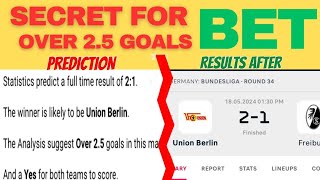 OVER 15 25 GOALS BETTING AND PREDICTIONS SECRET EXPOSED😱😱 [upl. by Dumas]