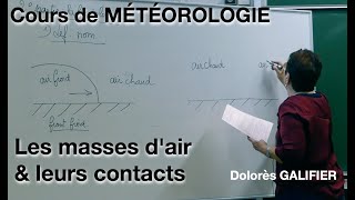 Cours de MÉTÉOROLOGIE  2  Les masses dair et leurs contacts  La frontologie  Dolorès GALIFIER [upl. by Selle]