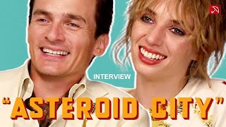 Rupert Friend amp Maya Hawke ASTEROID CITY Interview 2023 [upl. by Eileme]