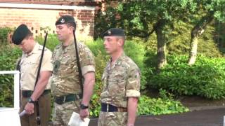 Thiepval Barracks Somme Salute [upl. by Llehsal]