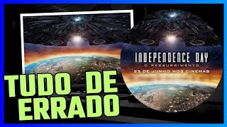 TUDO DE ERRADO INDEPENDENCE DAY 1996 INVASÃO ALIENÍGENA [upl. by Atined]