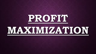 Profit Maximization for a Monopoly [upl. by Hsaniva486]