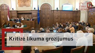 Kritizē likuma grozījumus [upl. by Kered612]