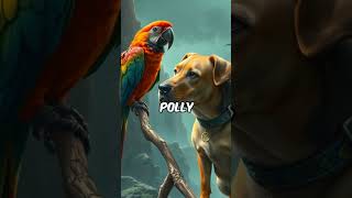 The dog 🐶 and the parrot 🦜 playing a prank [upl. by Yewed]