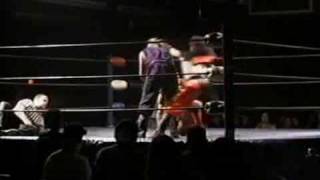 Jerrelle Clark vs Justice 720 leg drop [upl. by Brunhilde]