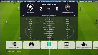 PES 2021 PT 248 Botafogo X Atlético Mineiro [upl. by Hapte978]