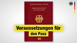 Deutschen Pass beantragen Antworten amp Wissenswertes  2024 [upl. by Suiravat933]