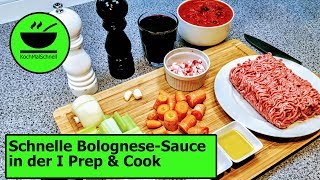 Schnelle Bolognese Sauce in der i Prep amp Cook von Krups mit KochMalSchnell [upl. by Riehl352]