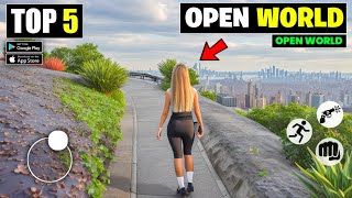 Top 5 New Open World Games For Android  best open world games  High Graphics [upl. by Thera192]