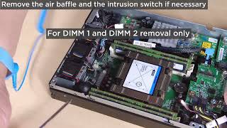 ThinkEdge SE350 V2 removing a memory module [upl. by Arit150]