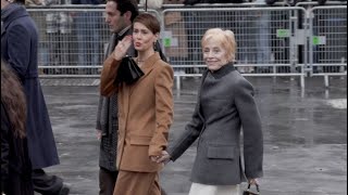 Sarah Paulson and Holland Taylor at the Fendi Haute Couture Fashion Show in Paris [upl. by Heath]