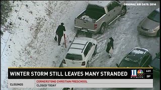 Aftermath of 2014 Snow Jam  From the 11Alive archives [upl. by Siloam]