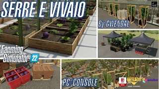 FS22 🎋 SERRE E VIVAIO cavoli rossi fiori aloe bonsai e molto altro by GWENDAL  PCCONSOLE [upl. by Carbrey214]