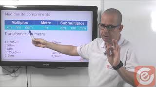 Medidas de comprimento  Concurso da Polícia Militar  Matemática  Aula 11 [upl. by Leunammi]